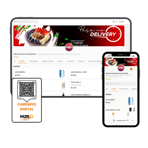 M2R PDV - Menu Digital e Catálogo Online