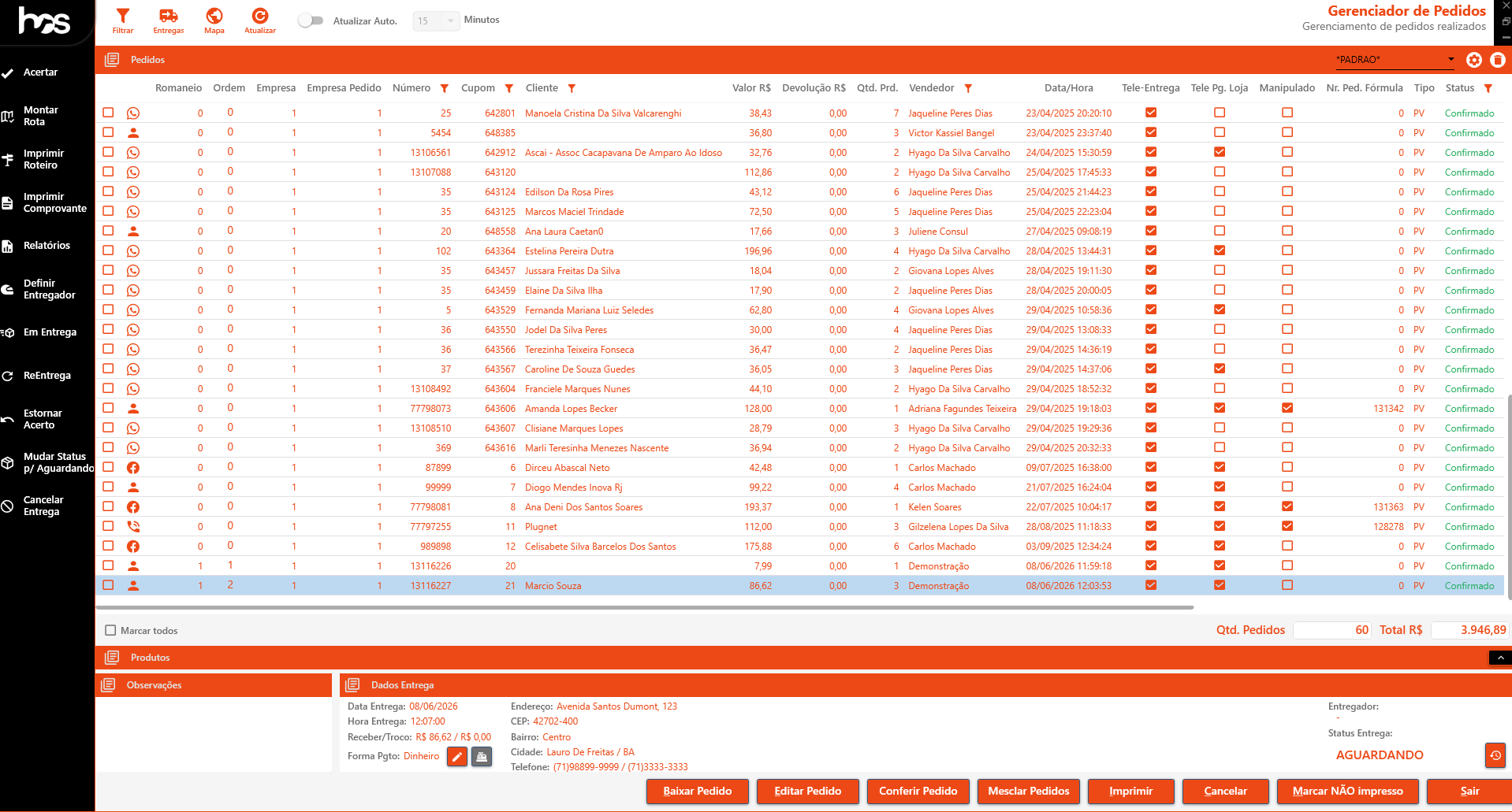 Tele entrega (delivery)